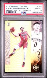 lot 34 image: NICKEIL ALEXANDER-WALKER 2019 PANINI ILLUSIONS TROPHY COLLECTION GOLD 0910 ROOKIE CARD PSA 8