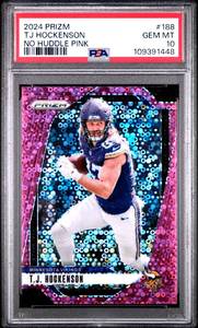 lot 61 image: TJ HOCKENSON 2024 PRIZM NO HUDDLE PINK 1325 PSA 10