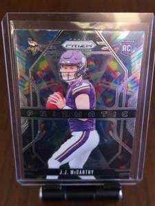 lot 78 image: JJ MCCARTHY 2024 SILVER PRIZMATIC ROOKIE CARD