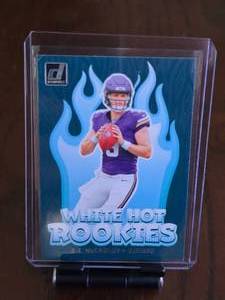 lot 75 image: JJ MCCARTHY 2024 WHITE HOT ROOKIES CARD