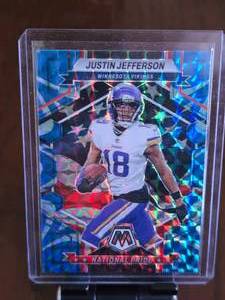 lot 89 image: JUSTIN JEFFERSON 2023 PANINI MOSAIC NATIONAL PRIDE