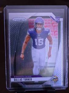 lot 101 image: DALLAS TURNER 2024 PRIZM ROOKIE CARD