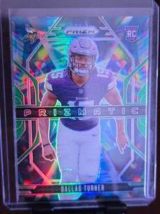 lot 102 image: DALLAS TURNER 2024 PRIZMATIC GREEN ROOKIE CARD