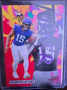 lot 97 image: DALLAS TURNER 2024 ROOKIE & STARS ROOKIE CARD
