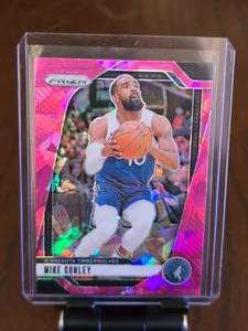 lot 130 image: MIKE CONLEY 2024-25 PANINI PINK CRACKED ICE PRIZM