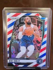 lot 132 image: MIKE CONLEY 2024-25 PANINI REDWHITEBLUE PRIZM