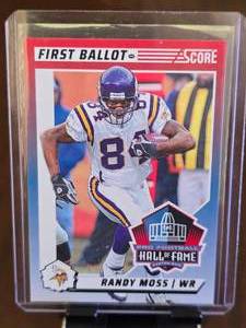 lot 128 image: RANDY MOSS 2024 PANINI SCORE FIRST BALLOT