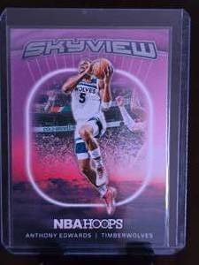 lot 157 image: ANTHONY EDWARDS 2024-25 PANINI NBA HOOPS SKYVIEW