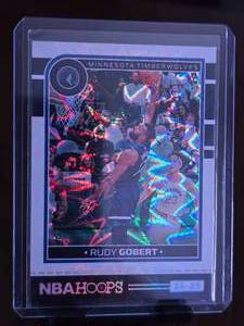 lot 140 image: RUDY GOBERT 2024-25 PANINI NBA HOOPS SILVER EXPLOSION HOLO 097149