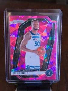 lot 167 image: JULIUS RANDLE 2024-25 PANINI PINK CRACKED ICE PRIZM