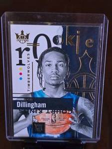 lot 181 image: ROB DILLINGHAM 2024-25 PANINI COURT KINGS ROOKIE CARD
