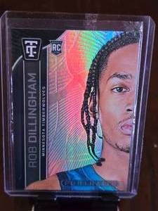 lot 184 image: ROB DILLINGHAM 2025 PANINI TOTALLY CERTIFIED PORTRAITS HOLO ROOKIE CARD