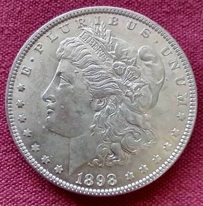 lot 8 image: Nice Looking 1898 Morgan Dollar