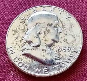 lot 23 image: 1959 Franklin Half Dollar