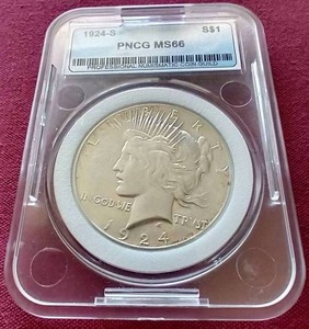 lot 25 image: 1924-S Peace Dollar - Lower Mintage