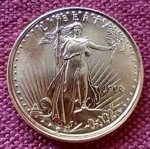lot 30 image: 1998 110th oz American Gold Eagle