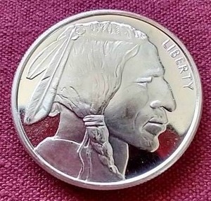 lot 41 image: 12 oz Silver Buffalo Round