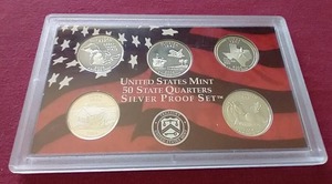 lot 48 image: 2004 Silver Quarters Proof Set