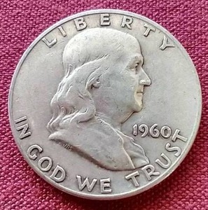 lot 75 image: 1960-D Franklin Half Dollar