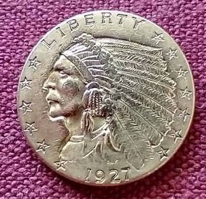 Nice 1927 $2.50 Gold Indian