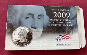lot 80 image: 2009 U.S. Mint Quarters Proof Set - Territories