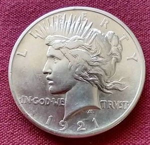 Beautiful 1921 Peace Dollar - Nice!