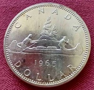 lot 92 image: 1965 Canada Silver Dollar