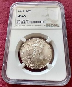 Amazing 1942 Walking Liberty Half Dollar - NGC MS65!