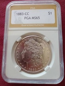 1883-CC Morgan Dollar - PGA MS65