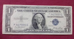 lot 117 image: Nice 1935 Series Silver Certificate $1 Note