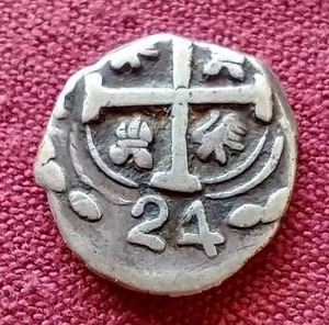 lot 119 image: Early Spanish Colonial Silver Coin