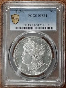 lot 22A image: 1883-S Morgan Dollar - PCGS MS61 - KEY