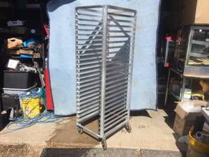 lot 102 image: Lockwood NSF RA70-ER24E Mobile Pan RackCart