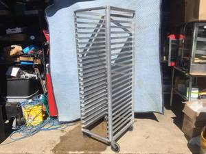 lot 106 image: Lockwood NSF RA70-ER24E Mobile Pan RackCart