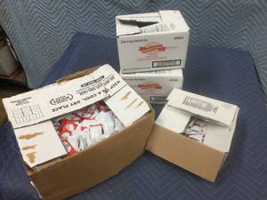 lot 187 image: Open Boxes Ketchup - Hot Sauce - Parmesan Cheese
