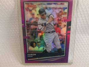 lot 4 image: 2020 Donruss Aaron Judge Purple Hol...