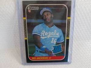 lot 18 image: 1987 Donruss Bo Jackson Rookie Card...
