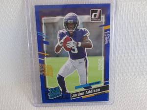 lot 40 image: 2023 Donruss Jordan Addison Press P...