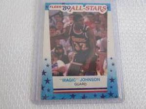 lot 66 image: 1989-90 Fleer Magic Johnson Sticker...