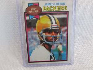 lot 79 image: 1979 Topps James Lofton Rookie Card...