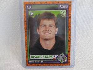 lot 80 image: 2024 Score Drake Maye Rookie Card...
