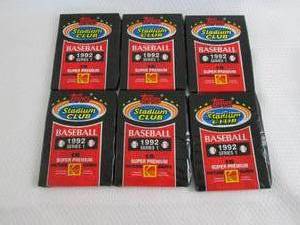 lot 88 image: 6 1992 Stadium Club Baseball Series...