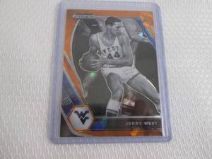 lot 100 image: 2020-21 Prizm Jerry West Orange Pri...