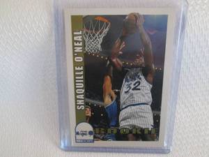 lot 104 image: 1992-93 Hoops Shaquille ONeal Rook...