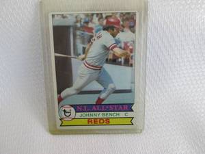 lot 125 image: 1979 Topps Johnny Bench Card...
