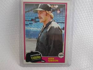 lot 126 image: 1981 Topps Kirk Gibson Rookie Card...