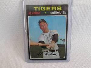 lot 142 image: 1971 Topps Al Kaline Card...