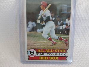 lot 152 image: 1979 Topps Carlton Fisk Card...