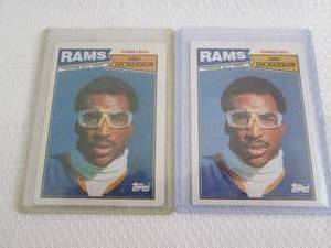 lot 158 image: 1987 Topps Eric Dickerson Cards...