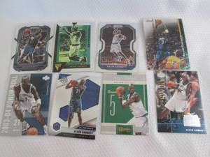 lot 160 image: Kevin Garnett Cards...